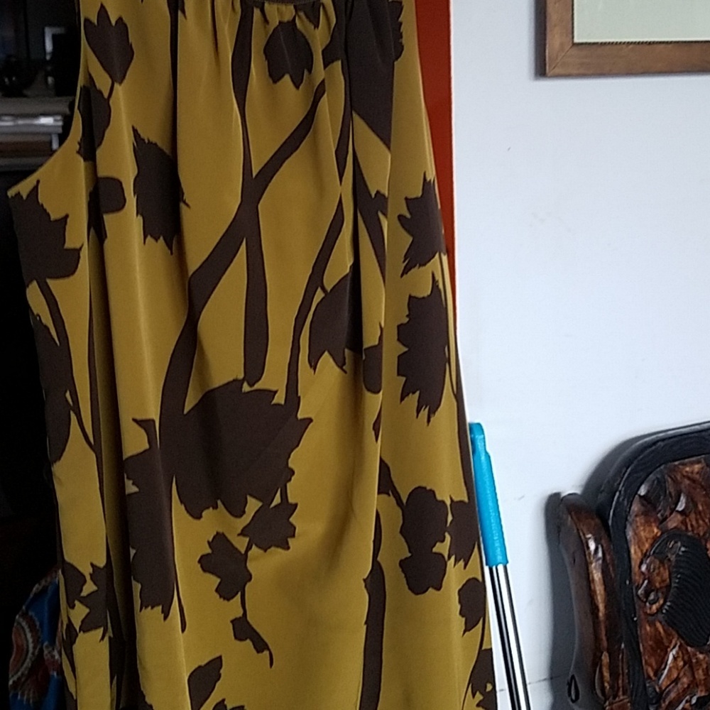 VERA WANG COMO PRINT DRESS.